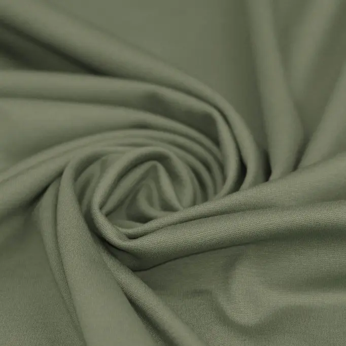 Punta Di Milano Jersey Olive - (Jersey Fabrics)