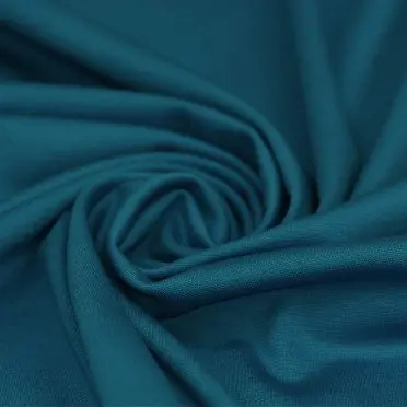 Punta Di Milano Jerseystoff Petrol Blau | Rijs Textiles Punta Di Milano Jerseystoff Petrol Blau - (Jersey Stoffe)