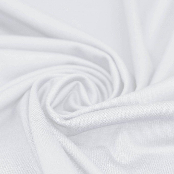 Punta Di Milano Jerseystoff Weiß - (Jersey Stoffe)