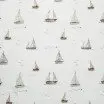 Rib Knit Jersey Fabric - Sailboats | Rijs Textiles Rib Knit Jersey Fabric - Sailboats - (Jersey Fabrics)