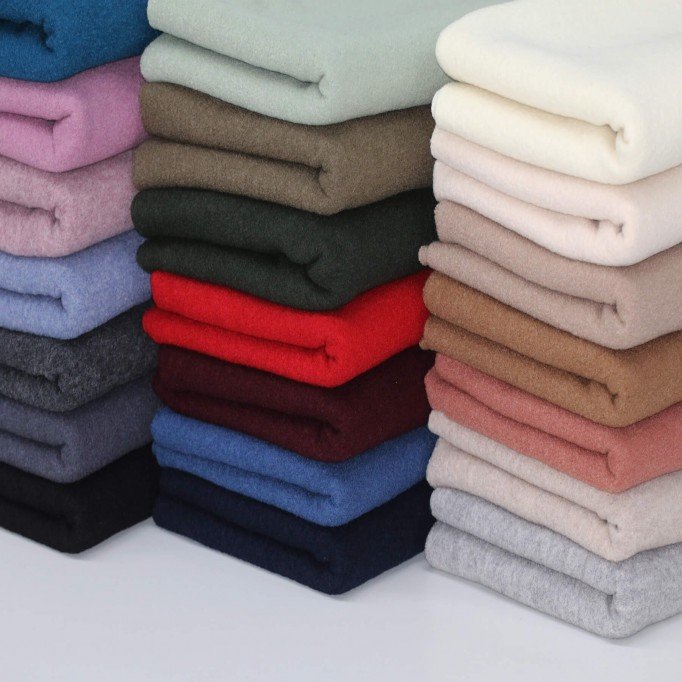 Fulled Loden Wool Fabric Taupe - (Boiled Wool Fabric)