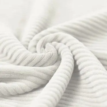 Big Knitted Corduroy Jersey Fabric Ecru - (Knitted Corduroy Jersey Fabric)