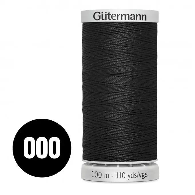 Gütermann Fil Extra Fort Noir 100M (000)  - (Fils à Coudre)