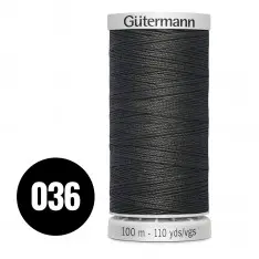 Gütermann Fil Extra Fort Gris Foncé 100M (036) 
