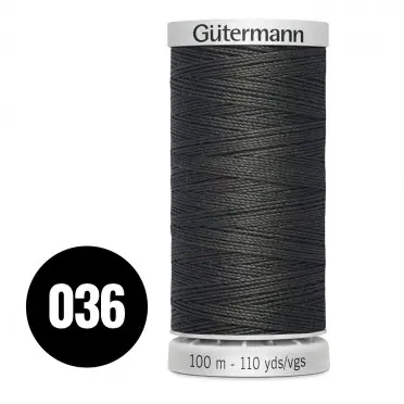 Gütermann Extra Sterk Donker Grijs 100M (036) - (Naaigaren)