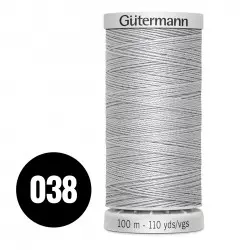 Gütermann Fil Extra Fort Gris Clair 100M (038) 