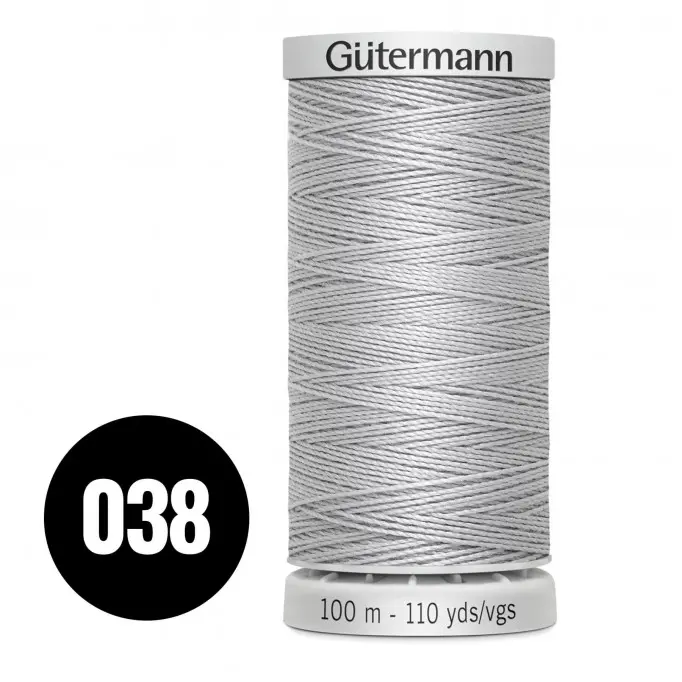 Gütermann Extra Strong Light Grey 100M (038) - (Sewing Threads)