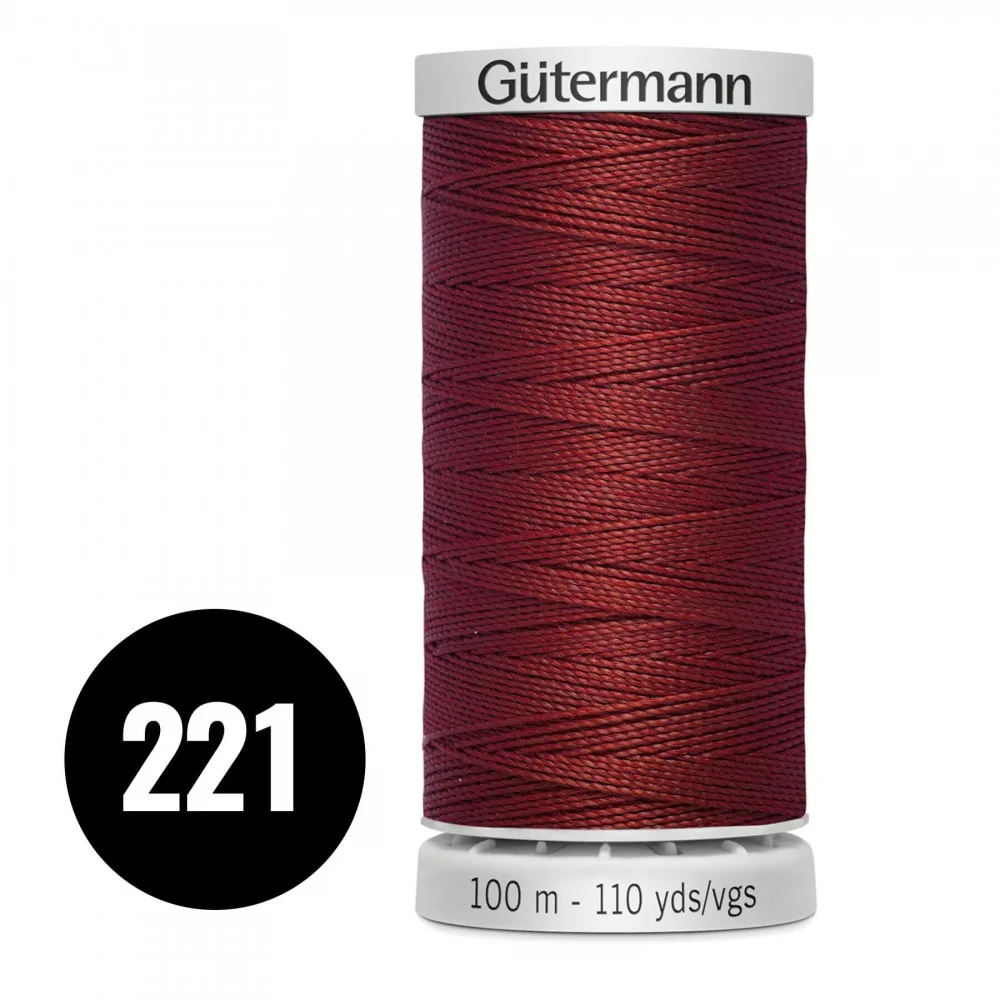 Gütermann Extra Strong Dark Red 100M (221)