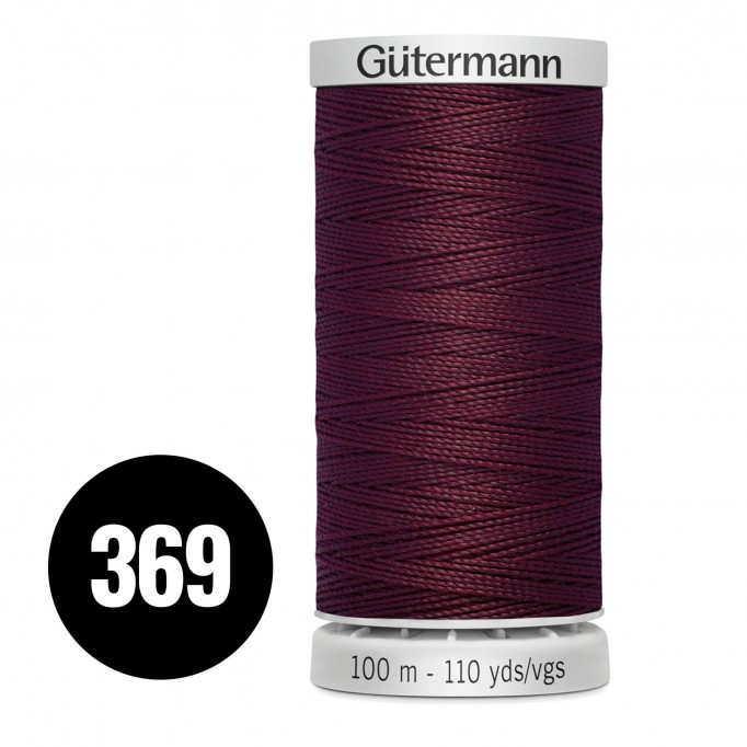 Gütermann Extra Stark Bordeaux 100M (369)  - (Nähgarn)