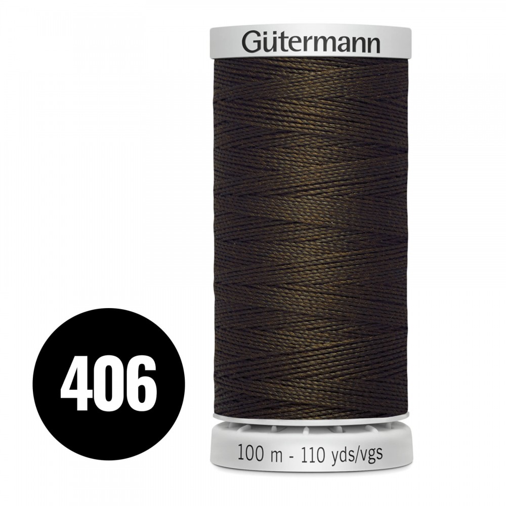 Gütermann Fil Extra Fort Brun 100M (406) Gütermann Fil Extra Fort Brun 100M (406)
