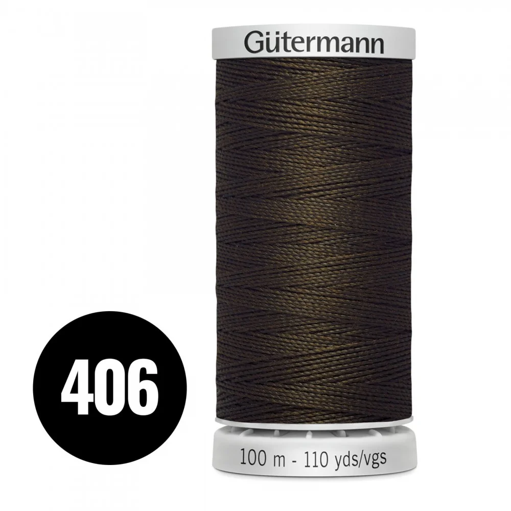 Gütermann Extra Strong Brown 100M (406)