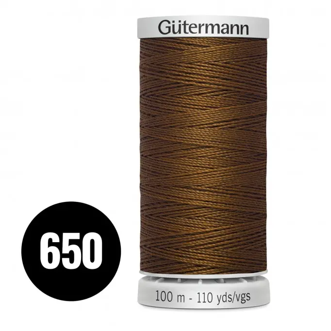 Gütermann Extra Stark Cognac 100M (650)  - (Nähgarn)