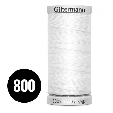 Gütermann Extra Stark Weiß 100M (800) - (Nähgarn)