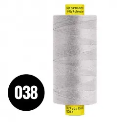 Gütermann Fils à Coudre MARA 120 Gris Clair 1000M (038)