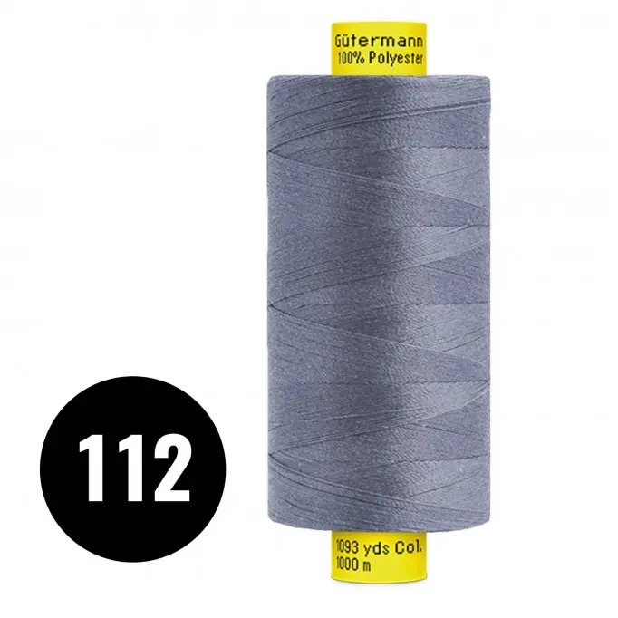 Gütermann Atelier Garen MARA 120 Donker Jeans 1000M (112) - (Naaigaren)