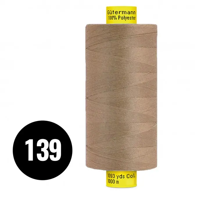 Gütermann Atelier Garen MARA 120 Cacao 1000M (139) - (Naaigaren)