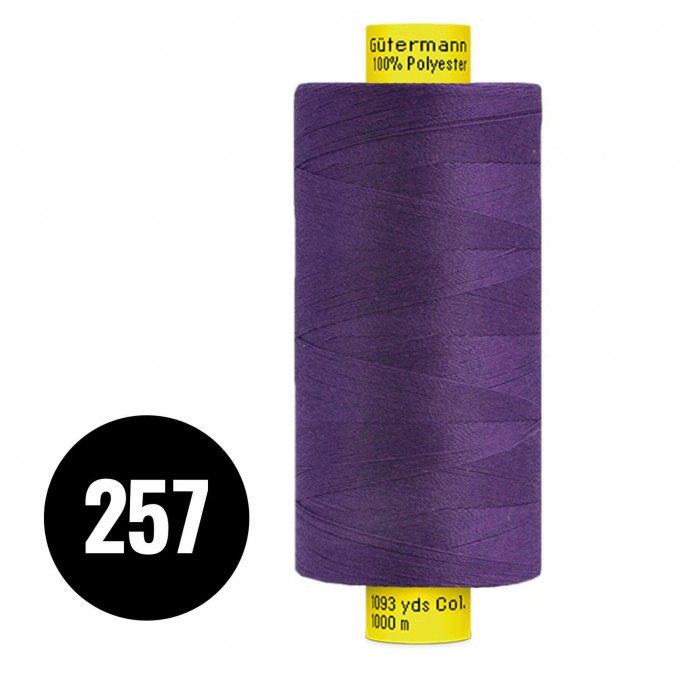 Gütermann Fils à Coudre MARA 120 Violet 1000M (257) - (Fils à Coudre)