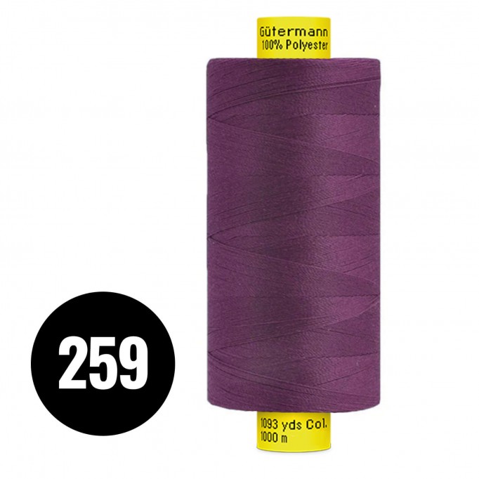 Gütermann Fils à Coudre MARA 120 Lilas Vieux 1000M (259) - (Fils à Coudre)