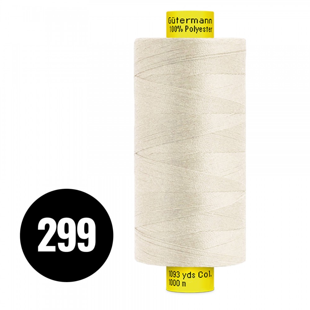 Gütermann Fils à Coudre MARA 120 Beige Naturel 1000M (299) Gütermann Fils à Coudre MARA 120 Beige Naturel 1000M (299)