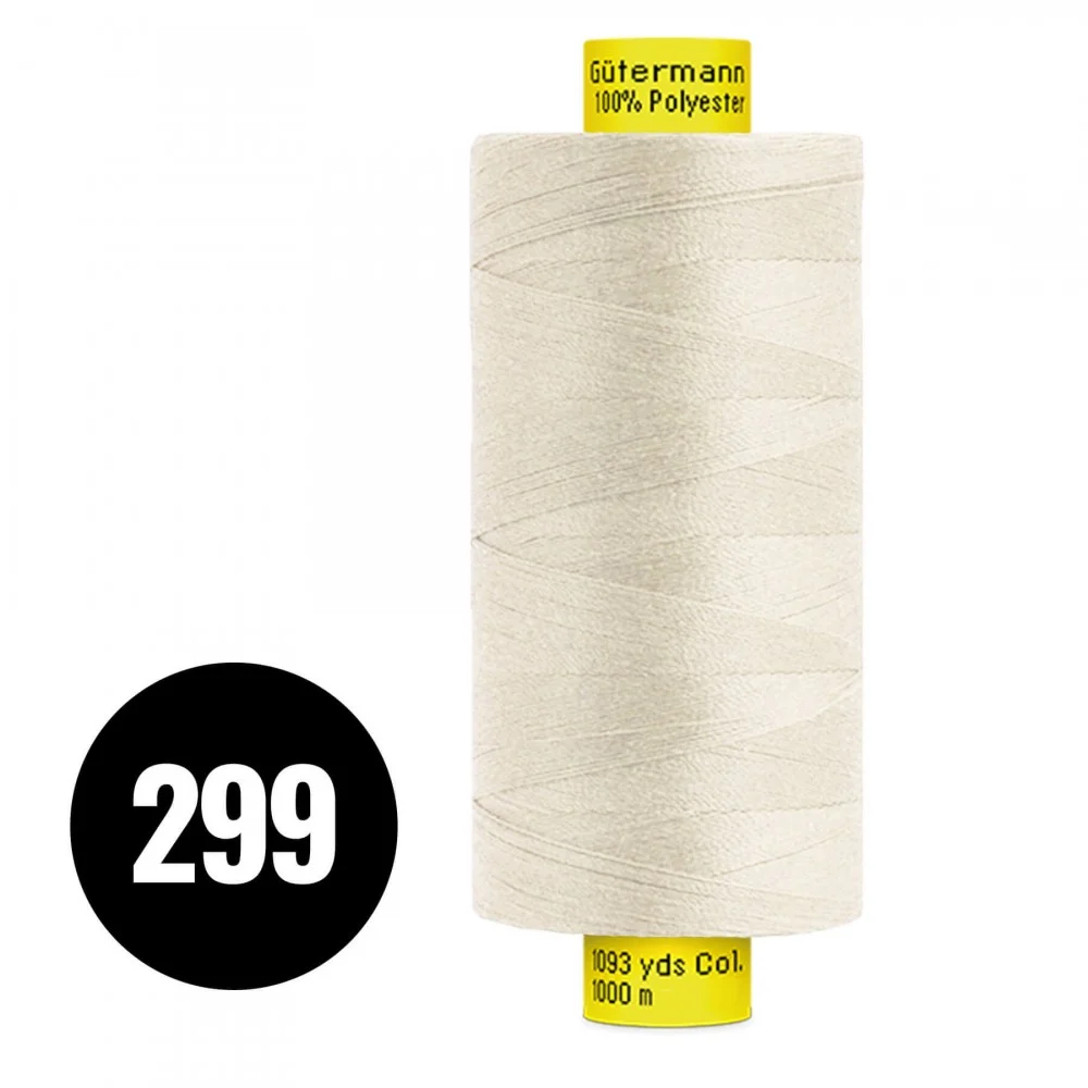Gütermann Filo Da Cucito MARA 120 Beige Naturel 1000M (299)
