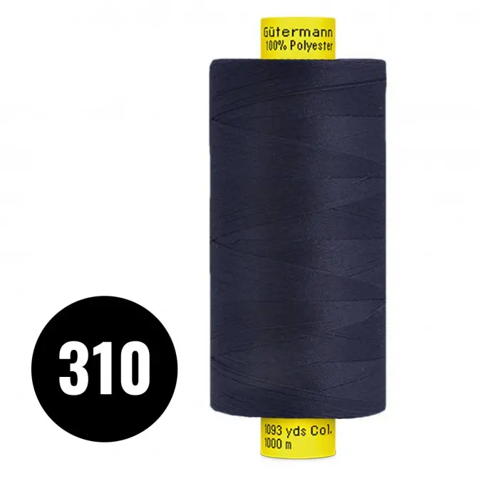 Gütermann Tråd MARA 120 Navy Blå 1000M (310) Gütermann Tråd MARA 120 Navy Blå 1000M (310) - (Sytråd)