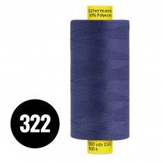 Gütermann Fils à Coudre MARA 120 Cobalt Bleu 1000M (322)