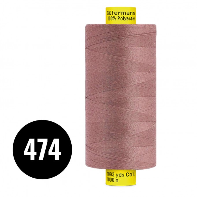 Gütermann Fils à Coudre MARA 120 Framboise 1000M (474) - (Fils à Coudre)
