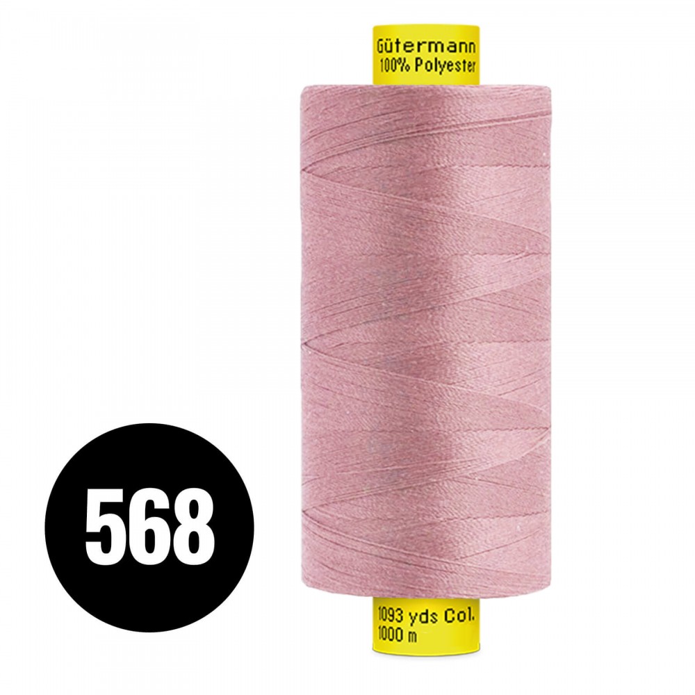 Gütermann Fils à Coudre MARA 120 Vintage Rose 1000M (568) Gütermann Fils à Coudre MARA 120 Vintage Rose 1000M (568)