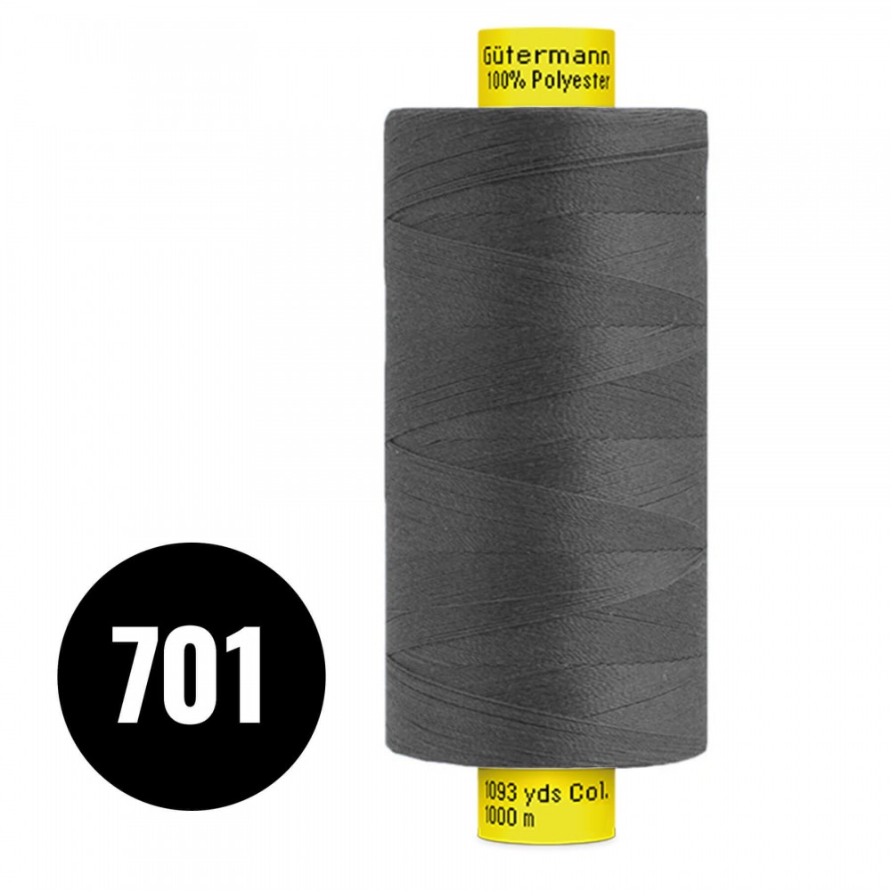 Gütermann Fils à Coudre MARA 120 Anthracite 1000M (701) Gütermann Fils à Coudre MARA 120 Anthracite 1000M (701)