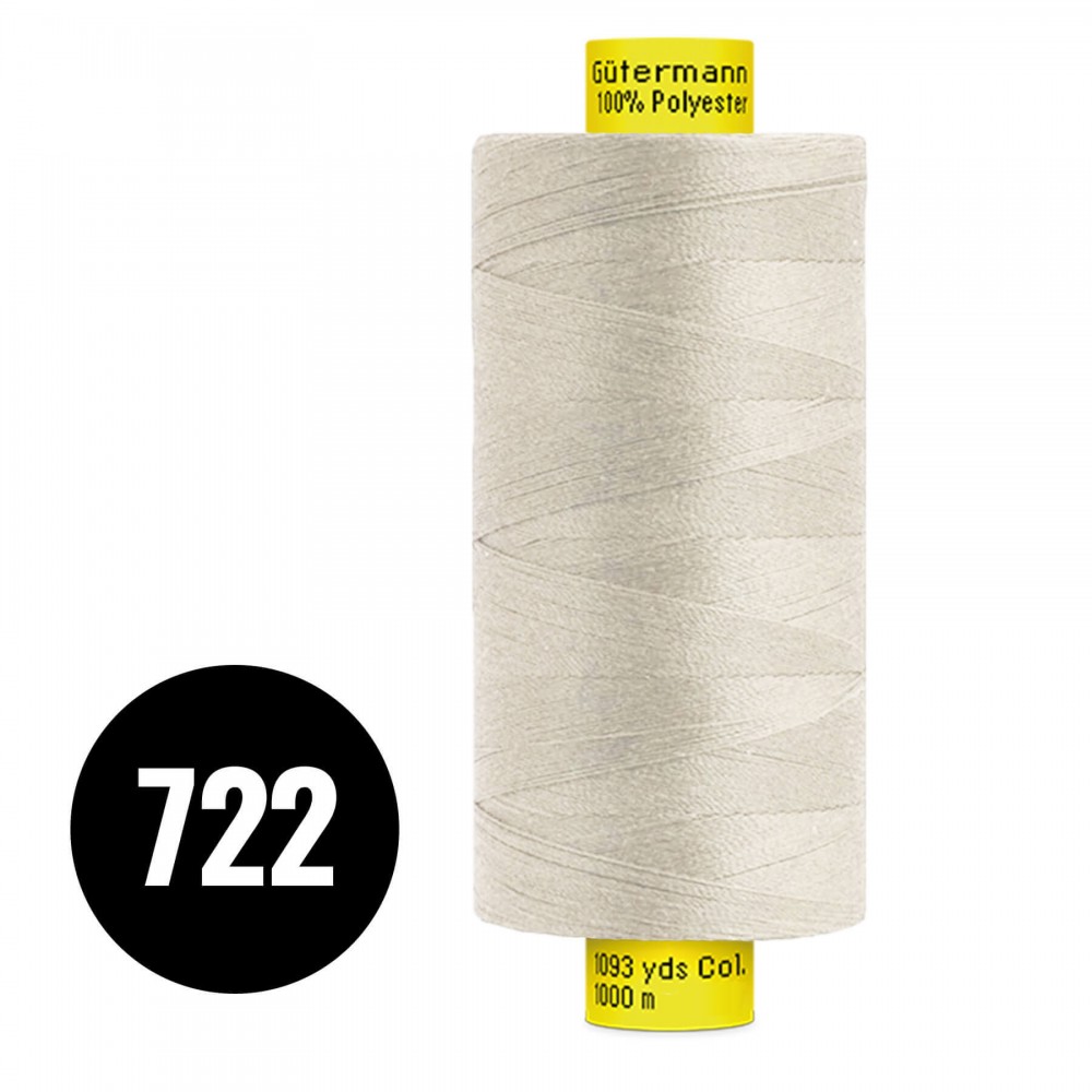 Gütermann Fils à Coudre MARA 120 Beige Clair 1000M (722) Gütermann Fils à Coudre MARA 120 Beige Clair 1000M (722)