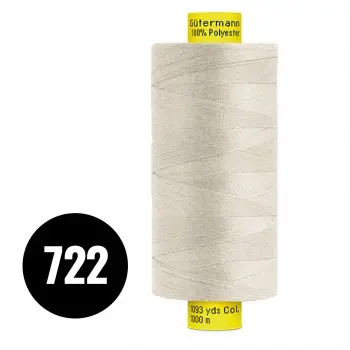 Gütermann Filo Da Cucito MARA 120 Beige Chiaro 1000M (722)