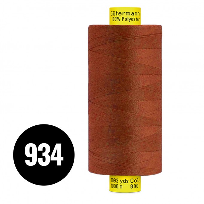 Gütermann Filo Da Cucito MARA 120 Cognac 1000M (934) - (Filati Cucirini)