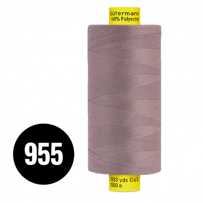 Gütermann Filo Da Cucito MARA 120 Mauve Antico 1000M (955) - (Filati Cucirini)