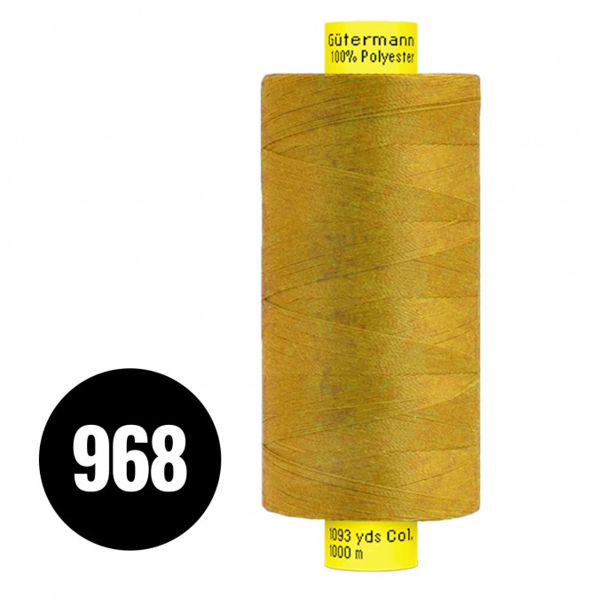 Gütermann Fils à Coudre MARA 120 Moutarde 1000M (968) - (Fils à Coudre)