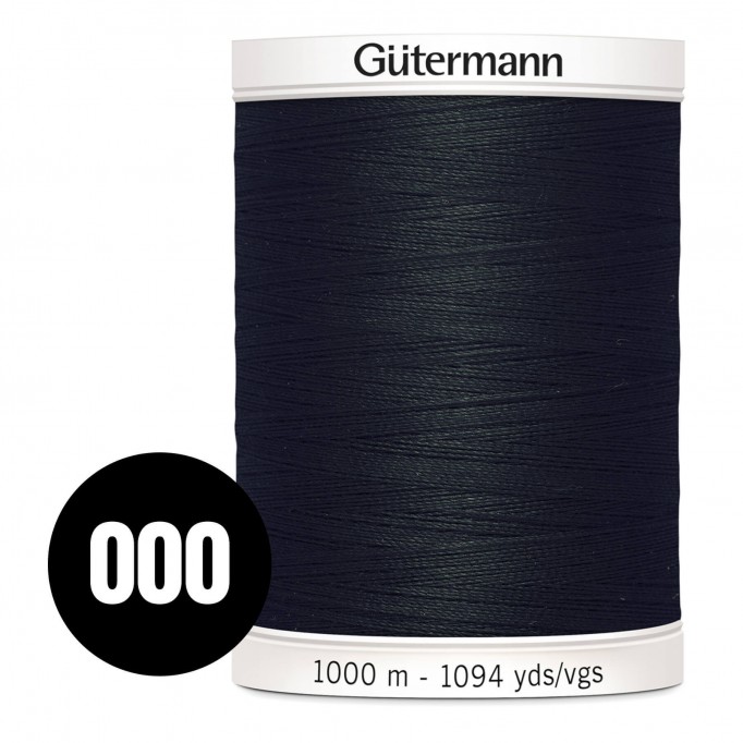 Gütermann Allesnäher Schwarz 1000M (000) - (Nähgarn)