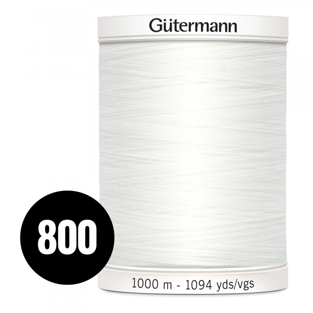Gütermann Allesnäher Weiß 1000M (800) Gütermann Allesnäher Weiß 1000M (800) - (Nähgarn)