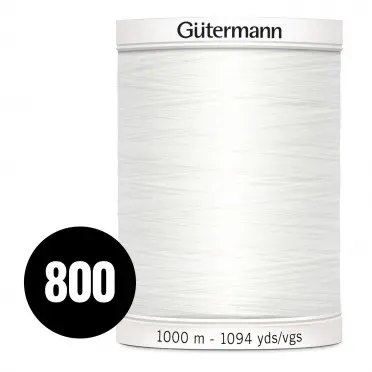 Gütermann Kreativitet Sy-All Hvid 1000M (800) - (Sytråd)