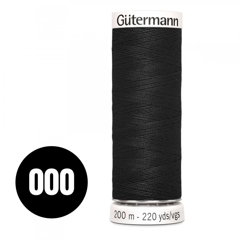 Gütermann Allesnaaier Zwart 200M (000)