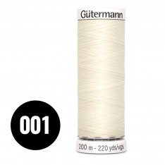Gütermann Fil à Coudre Universel Crème Clair 200M (001)