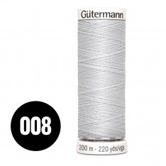 Gütermann Fil à Coudre Universel Gris Clair Écru 200M (008)
