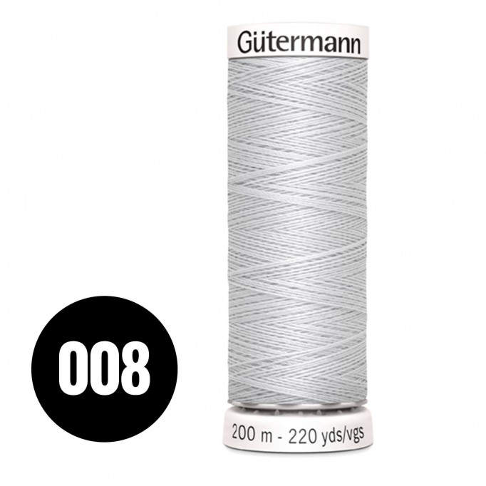 Gütermann 008 Grigio Chiaro / Ecru 200M (043) - (Filati Cucirini)