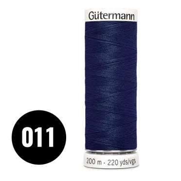 Gütermann Allesnäher Marine Jeans 200M (011) Gütermann 011 Marine Jeans 200M (043) - (Nähgarn)
