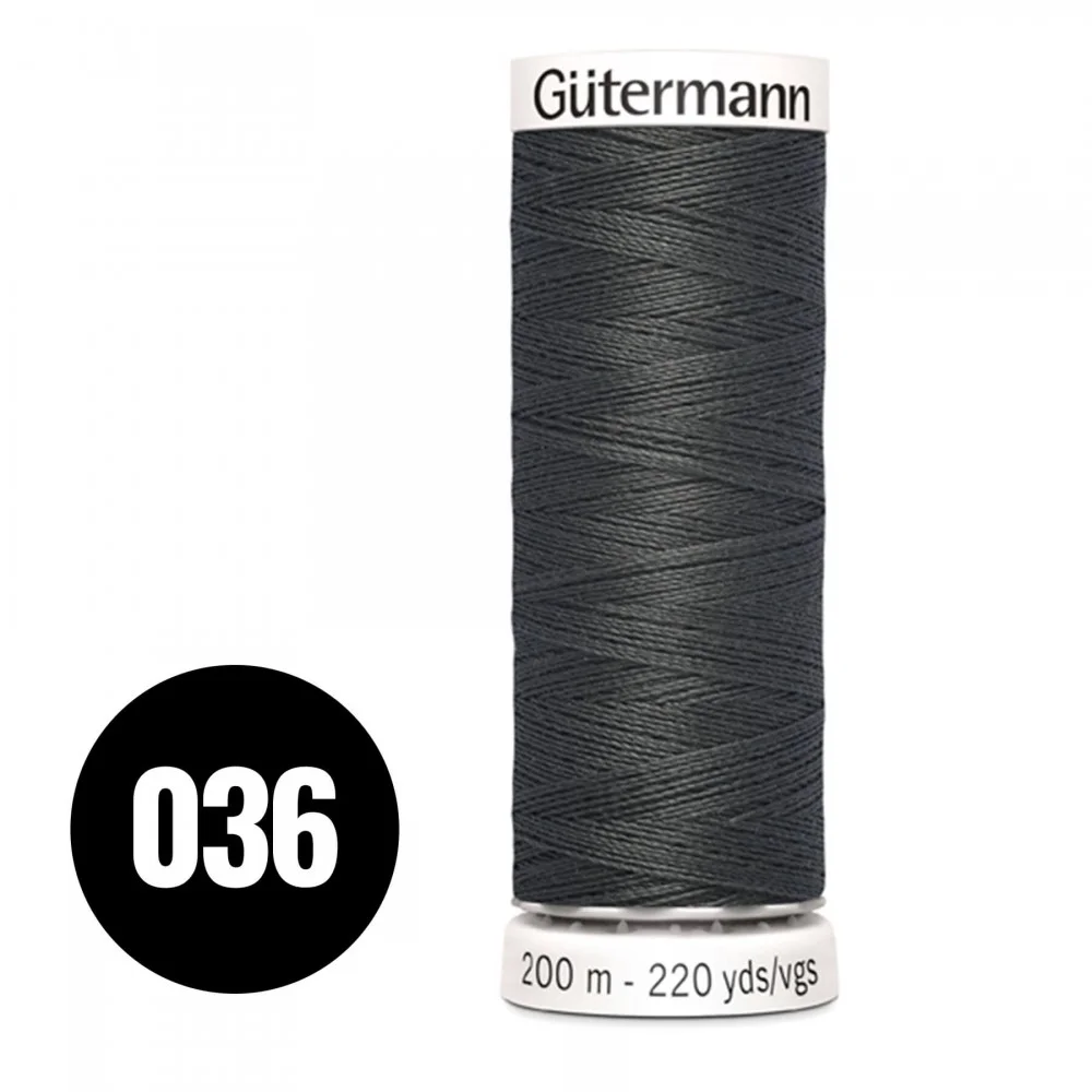 Gütermann Allesnaaier Antraciet Zwart 200M (036)