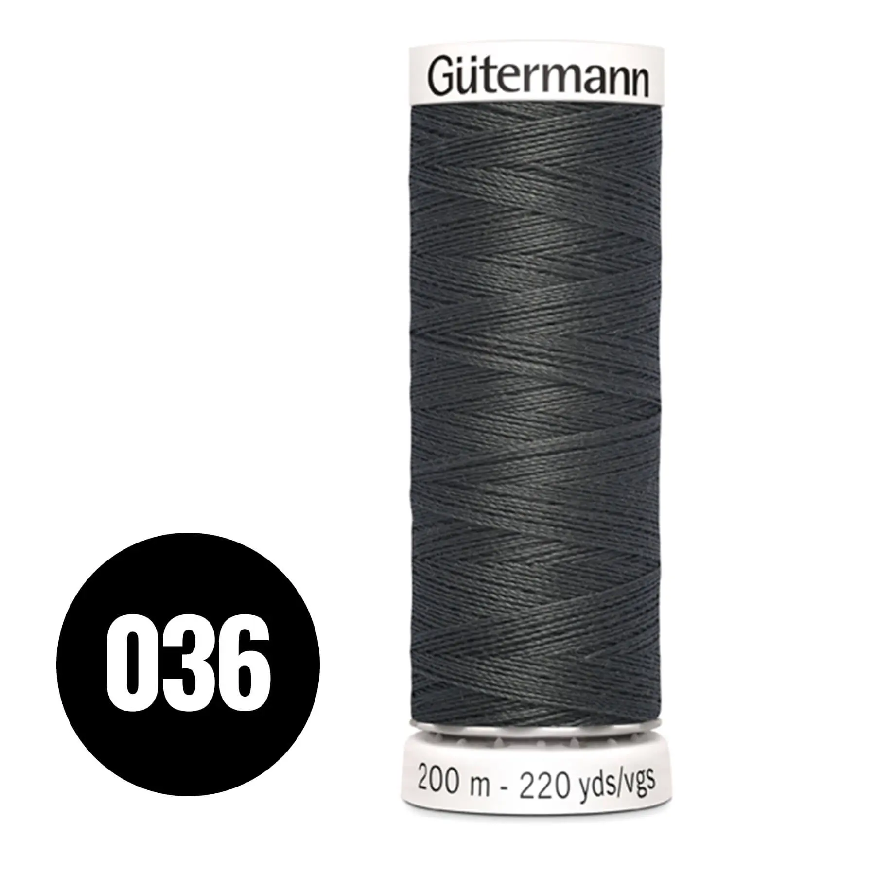 Gütermann Allesnaaier Antraciet Zwart 200M (036)