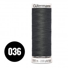 Gütermann Fil à Coudre Universel Anthracite Noir 200M (036)