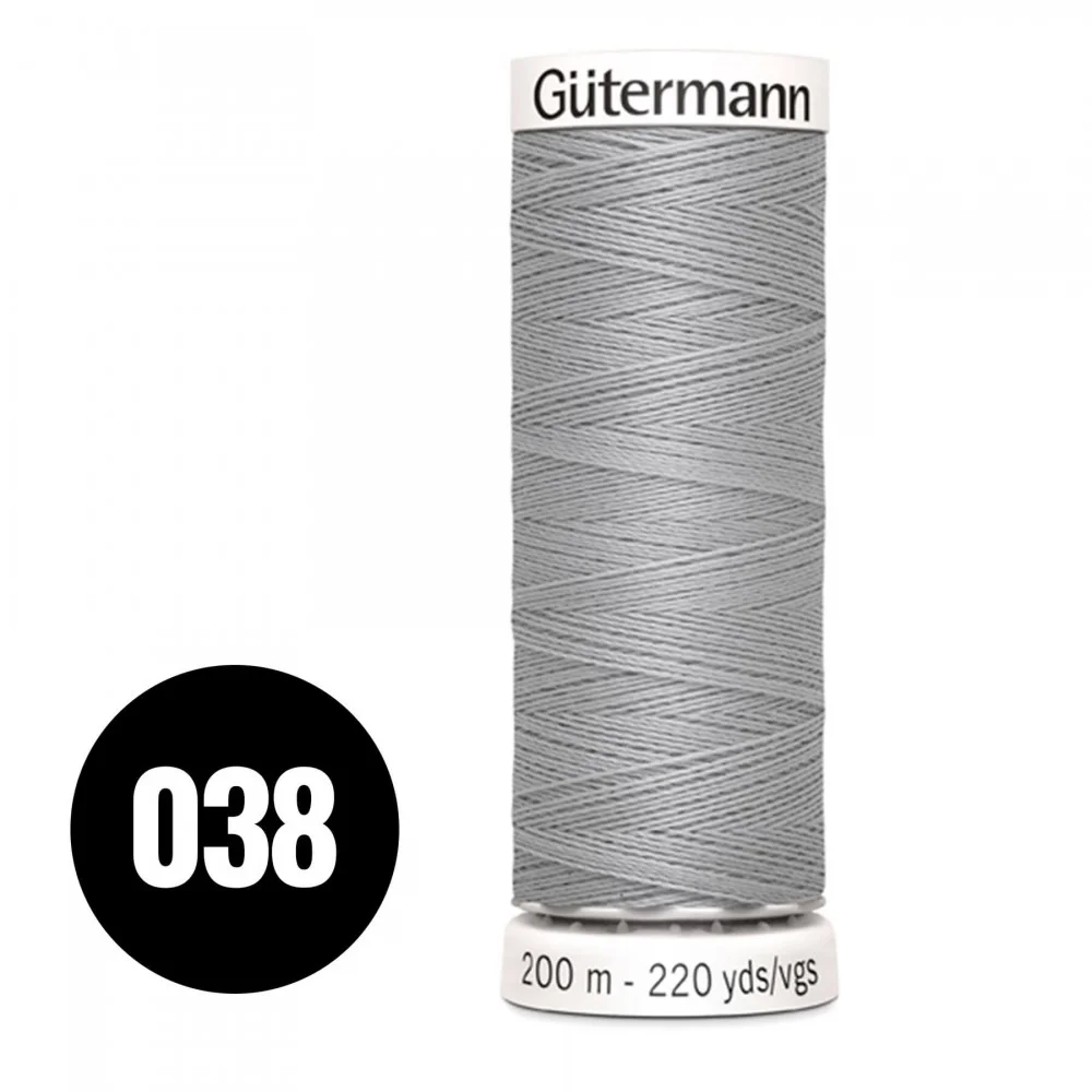 Gütermann Allesnaaier Licht Grijs 200M (038)