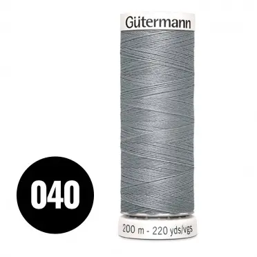 Gütermann 040 Stahl Grau 200M (043) - (Nähgarn)