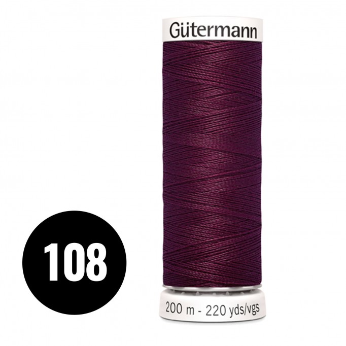 Gütermann 108 Kirsebær 200M (043) - (Sytråd)