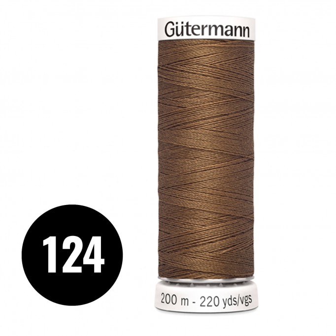 Gütermann Filo Cucitutto Marrone 200M (124) - (Filati Cucirini)