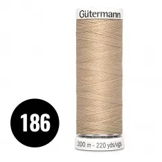 Gütermann Alla Tygers Tråd Beige 200M (186) Gütermann Alla Tygers Tråd Beige 200M (186)